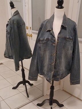 2/$70 Classic Blue Denim Jacket - Size 22